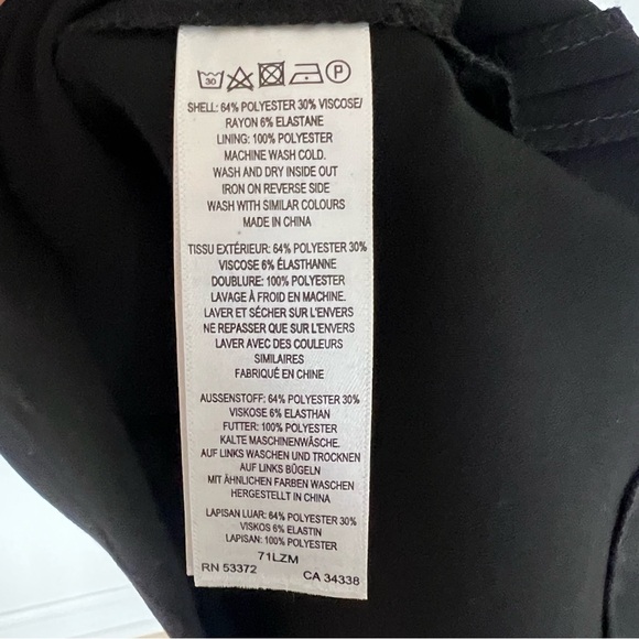 Banana Republic Crop Black Fringe Suit Jacket Size 6 - Picture 2 of 11